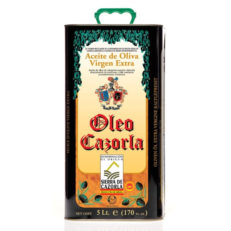 Oleo Cazorla, lata 5 l. Caja 4 unidades