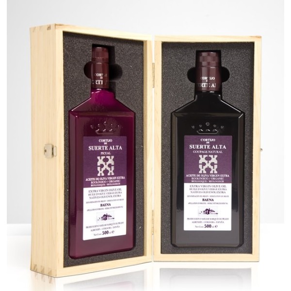 Cortijo de Suerte Alta, case 500 ml. Coupage Natural + Picual Early Harvest