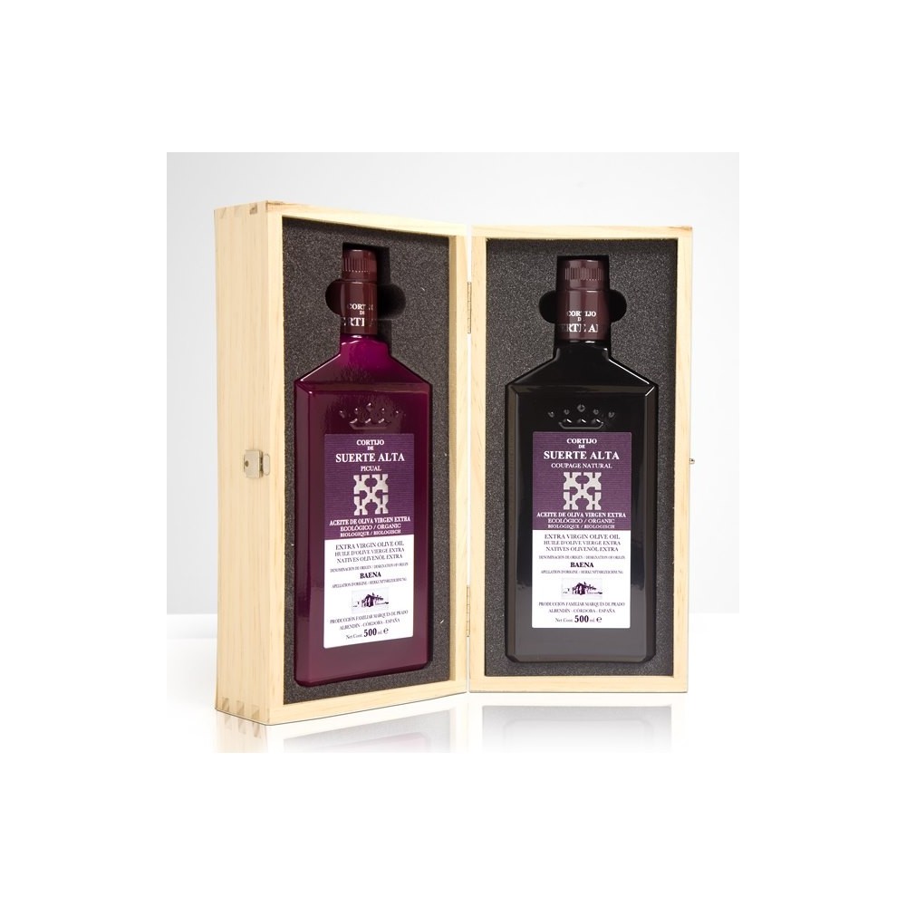 Cortijo de Suerte Alta, case 500 ml. Coupage Natural + Picual Early Harvest