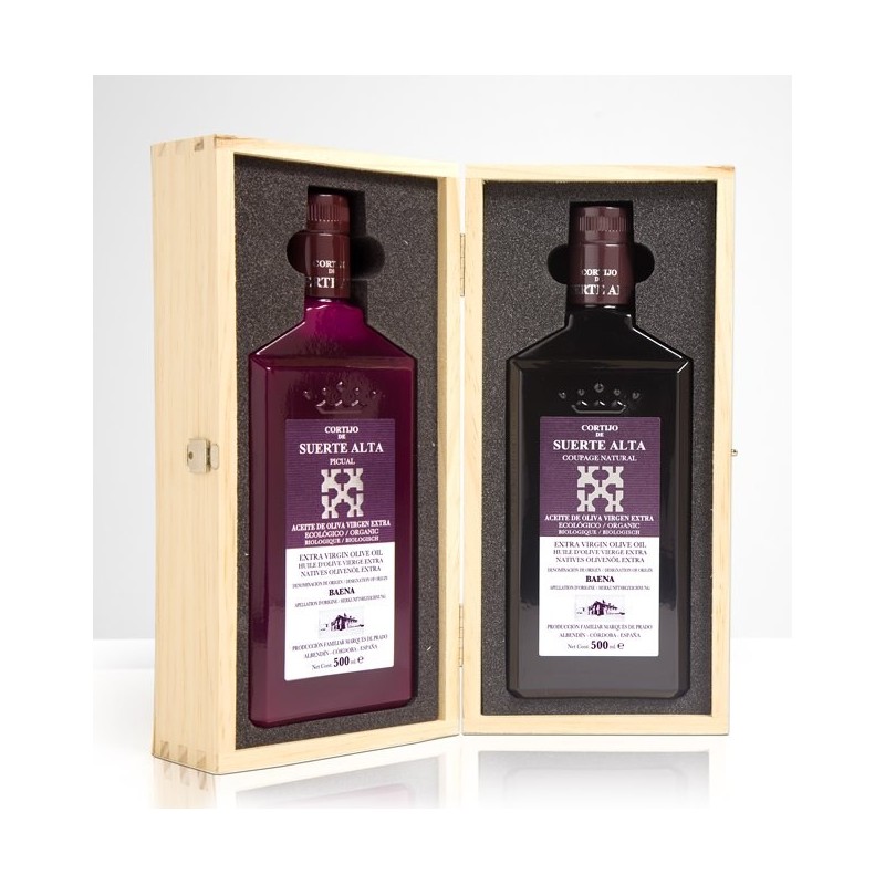 Cortijo de Suerte Alta, case 500 ml. Coupage Natural + Picual Early Harvest