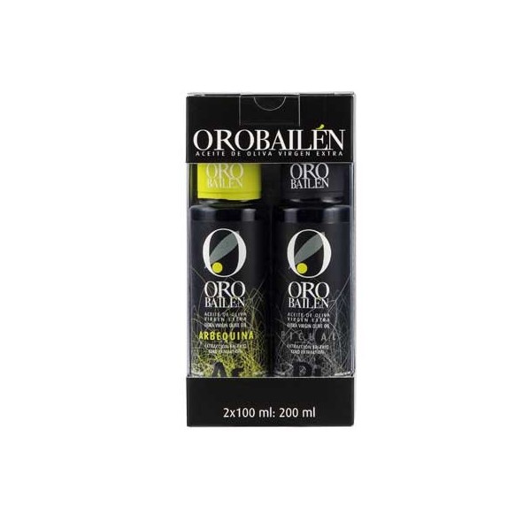 Oro Bailen Family Reserve. picual + arbequina, 2 x 100 ml. Box 12 units.