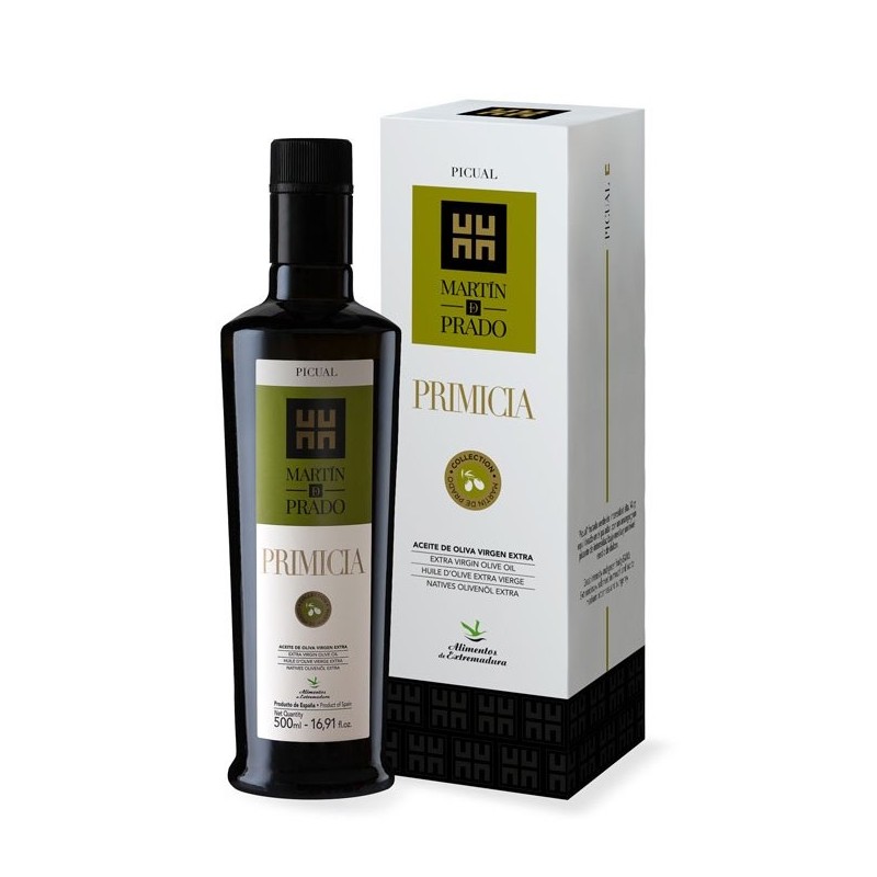 Martín de Prado Primicia picual, estuche 500 ml. Caja 3 unidades