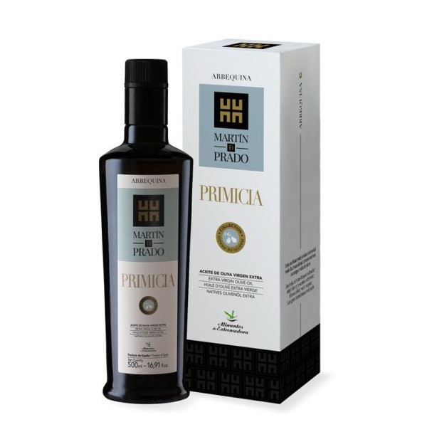 Martín de Prado Primicia arbequina, case 500 ml. Box 3 units
