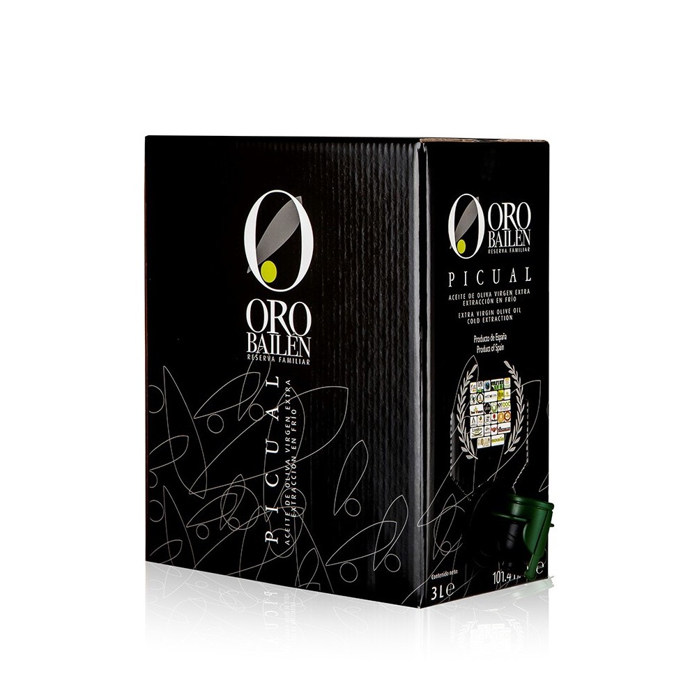 Oro Bailen Reserva Familiar PICUAL, Bag in Box 3 l. Box 4 units.