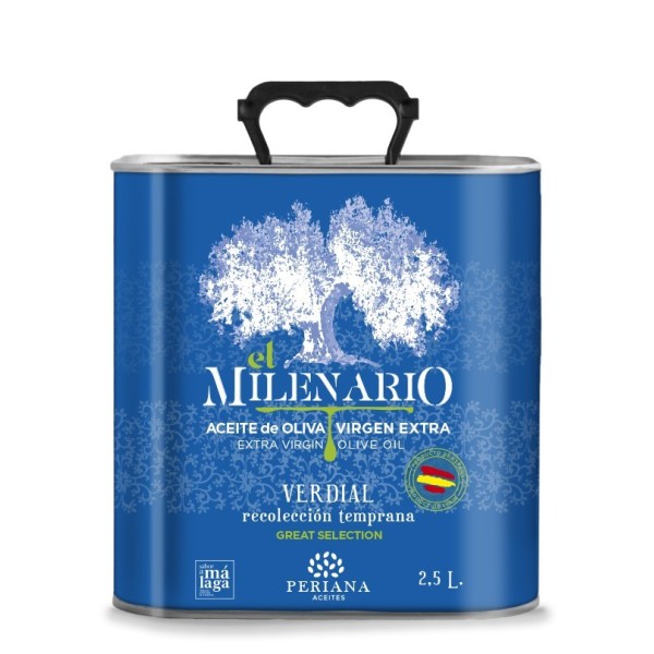 Periana Olive Oil El Milenario, 2,5 l. Box 5 units.