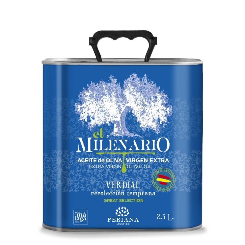 Periana Olive Oil El Milenario, 2,5 l. Box 5 units.