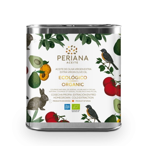 Periana organic olive oil, 2 l. Box 8 units.