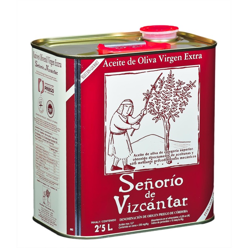 Señorío de Vizcántar lata 2,5 l. Caja 6 unidades. | Oliva del Sur