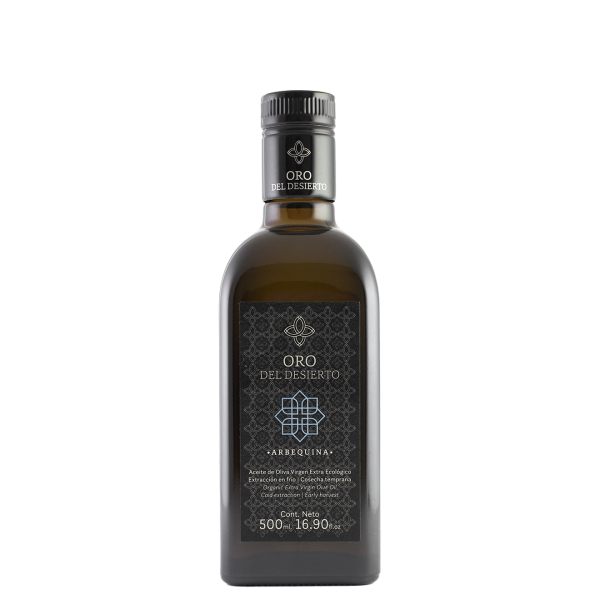 Oro del Desierto arbequina, 500 ml. Box 6 units
