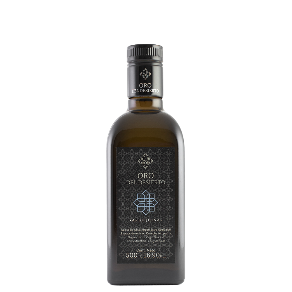 Oro del Desierto arbequina, 500 ml. Box 6 units