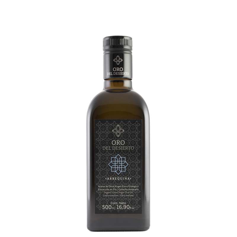 Oro del Desierto arbequina, 500 ml. Box 6 units
