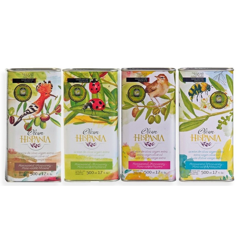 Oleum Hispania Nature Premium, gift case 4 Cans 500 ml.