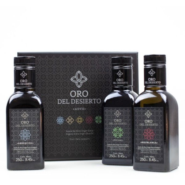 Oro del Desierto monovarietals, case 3 X 250 ml.