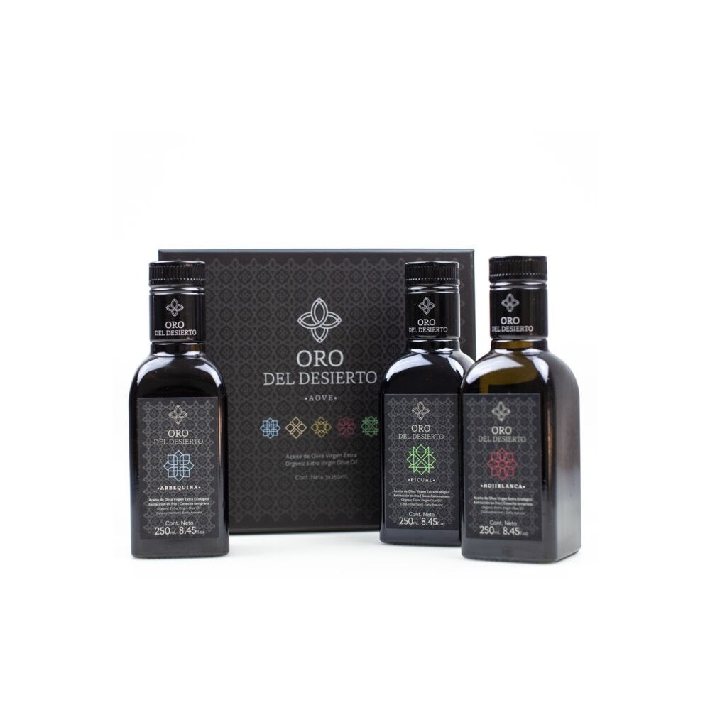 Oro del Desierto monovarietals, case 3 X 250 ml.