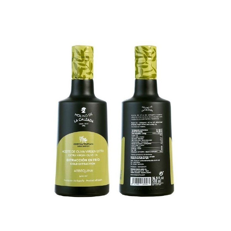Molino de la Calzada arbequina, bell 500 ml. Box 6 units
