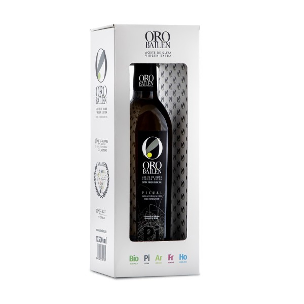 Oro Bailén Reserva Familiar Picual, case 500 ml. Box 12 units.