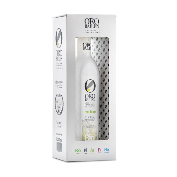 Oro Bailén BIO Picual, gift case 500 ml. Box 9 units