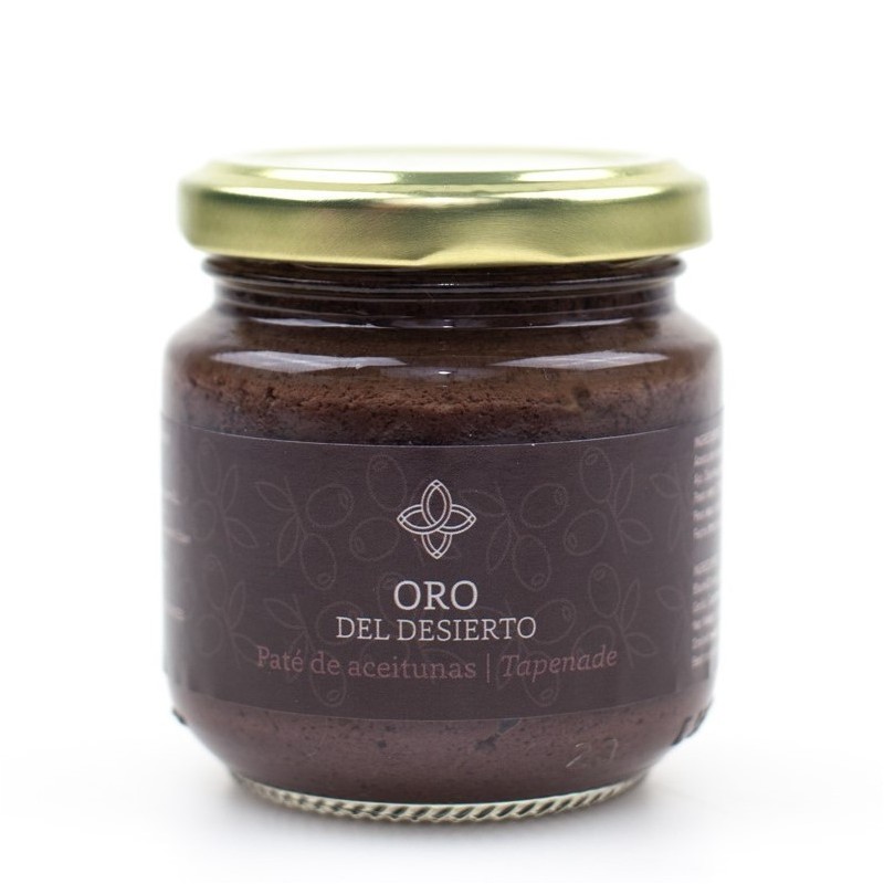 Oro del Desierto paté de aceitunas, 150 gr. Caja 3 unidades