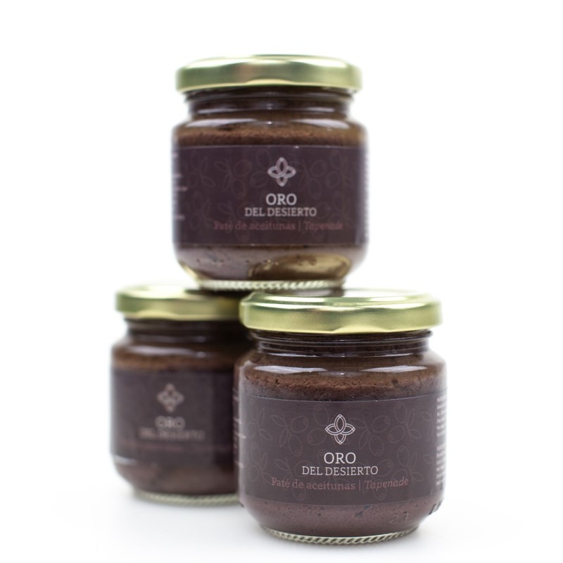 Oro del Desierto paté de aceitunas, 150 gr. Box 3 units
