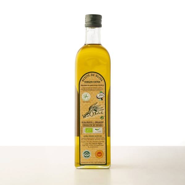 Verde Salud cristal 750 ml. Caja 12 unidades. | Oliva del Sur