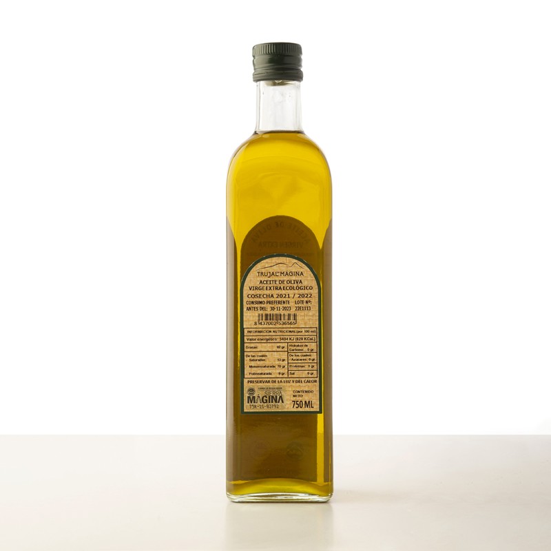 Verde Salud glass bottle 750 ml. Squared. Box 12 units.