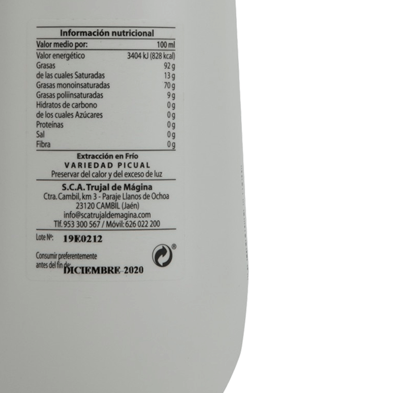 EreTru ecológico Cosecha Temprana, 500 ml. Caja 6 unidades.