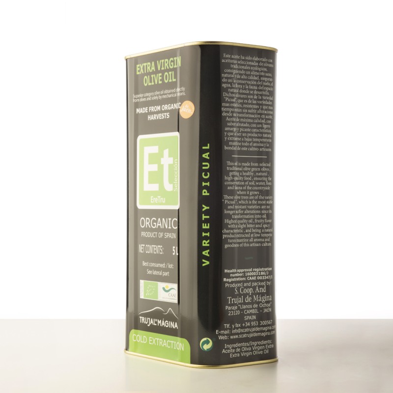 EreTru organic, can 5 l. Box 3 units.