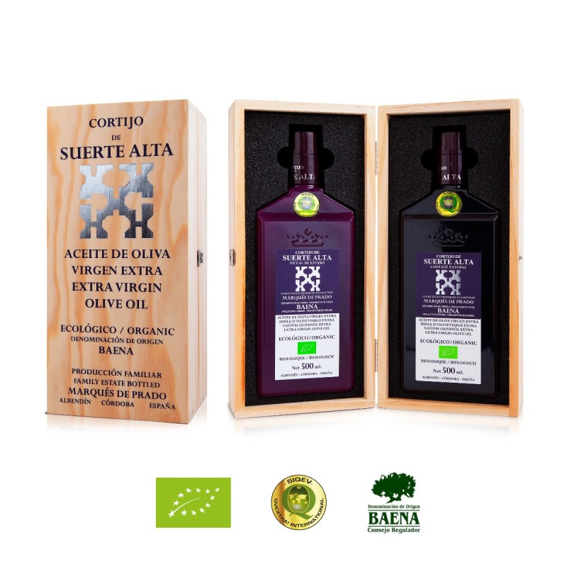 Cortijo de Suerte Alta, case 500 ml. Coupage Natural + Picual Early Harvest