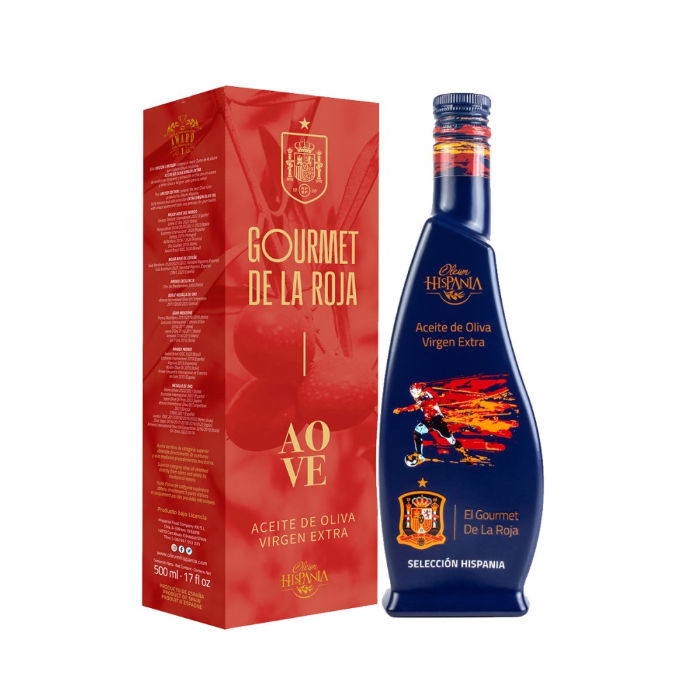 Oleum Hispania El Gourmet de la Roja, estuche cartón 500 ml. | Oliva del Sur