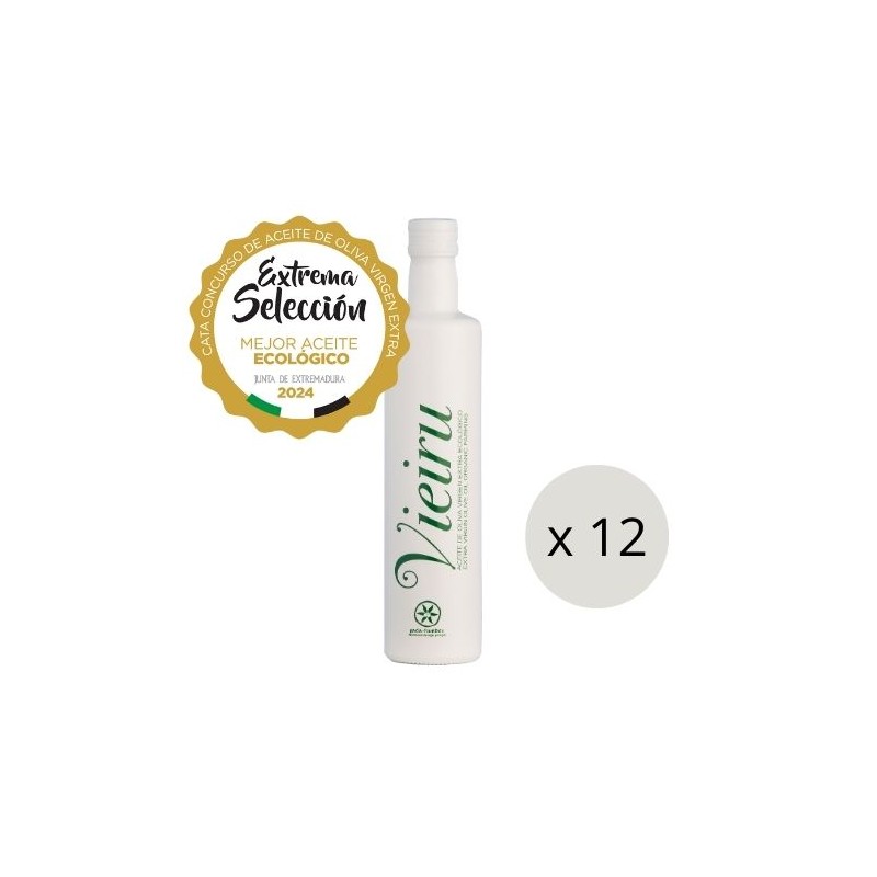 Vieiru Ecológico DOP Gata-Hurdes, 500 ml. Caja 12 unidades | Oliva del Sur