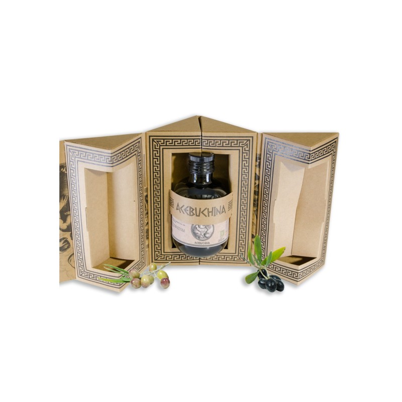 Mergaoliva, Acebuchina Glass 250 ml dark glass with deluxe case