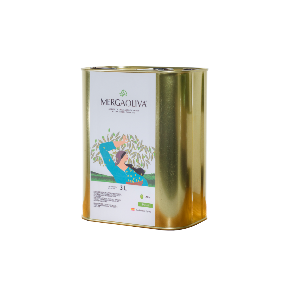 Mergaoliva, Alba Picual ECOLOGICO 3L can