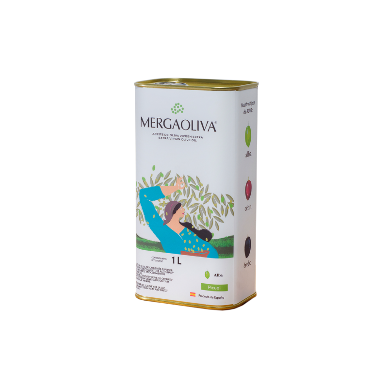 Mergaoliva, Alba Picual ECOLOGICO Lata 1L