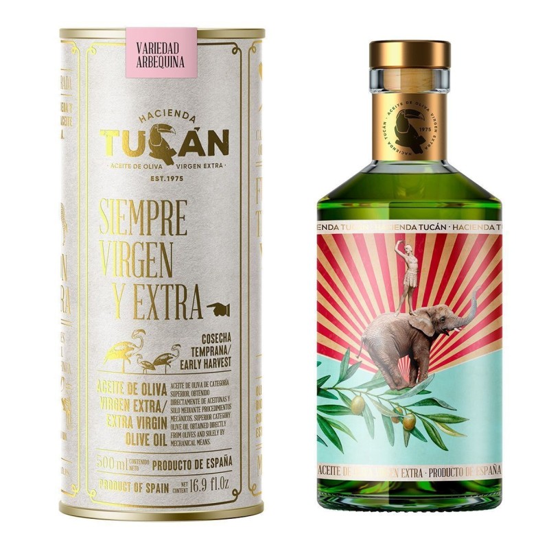 Hacienda Tucán, Arbequina 500 ml. | Oliva del Sur