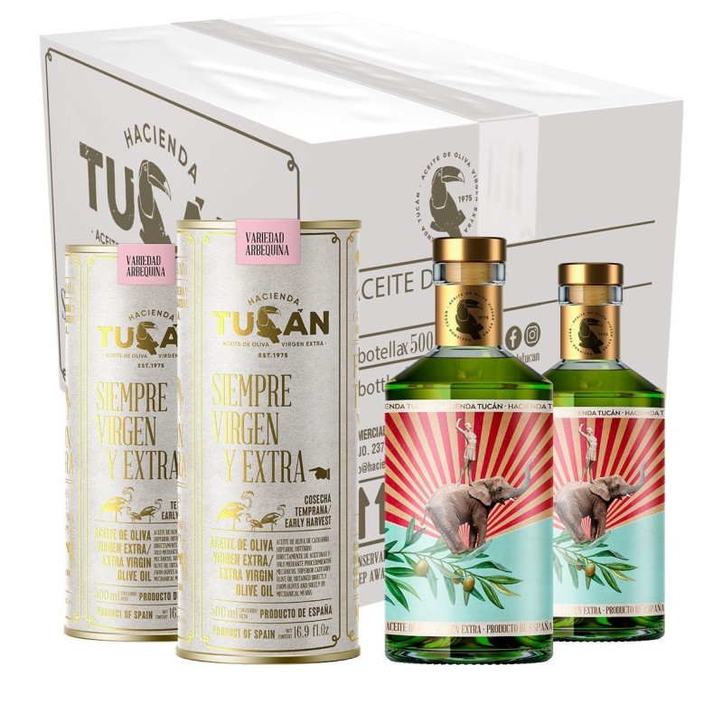 Hacienda Tucán, Arbequina 500 ml. | Oliva del Sur