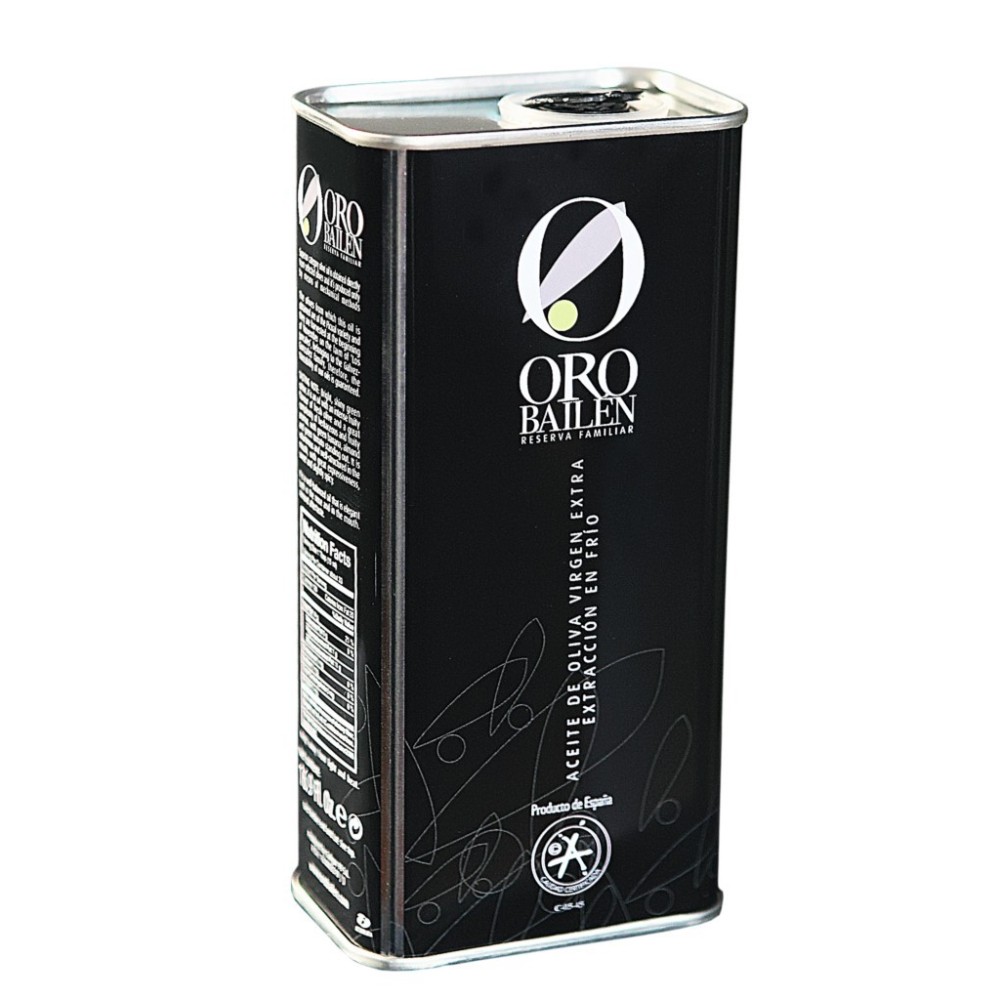 Oro Bailen Reserva Familiar PICUAL can 500 ml. Box 12 units.