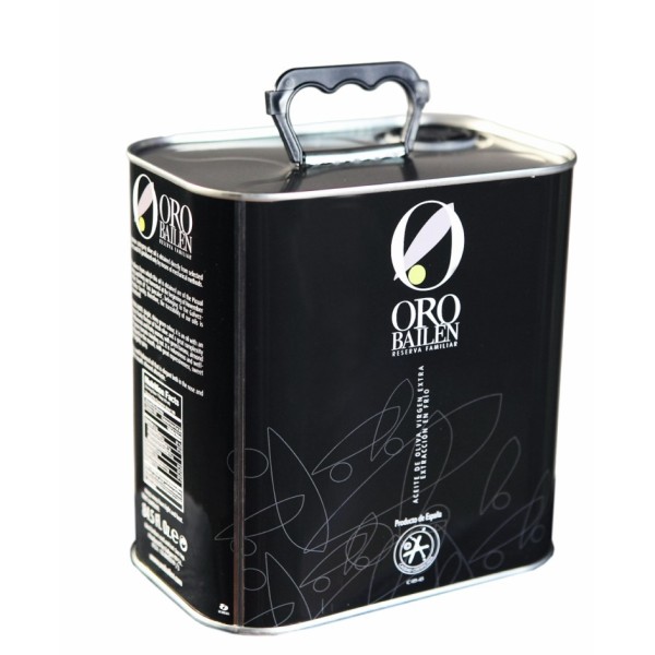 Oro Bailen Reserva Familiar PICUAL lata 2,5 litros. Caja 4 unidades. | Oliva del Sur