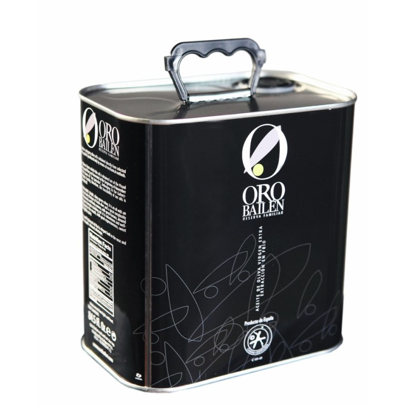 Oro Bailen Reserva Familiar PICUAL lata 2,5 litros. Caja 4 unidades. | Oliva del Sur